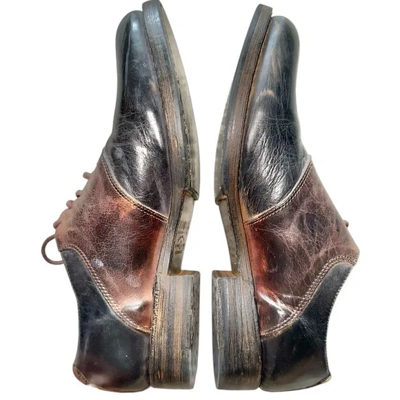 BEDSTU Bedstu Bed Stu Spectator Oxfords Derbys Black Brown Leather Oxfords M 9